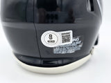 MICHAEL VICK AUTOGRAPHED FALCONS 1990-02 BLACK MINI HELMET BECKETT 243635