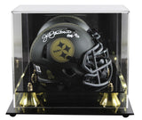 Steelers Jack Lambert "HOF 90" Signed STS IV Speed Mini Helmet W/ Case BAS Wit