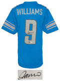 Jameson Williams Signed Blue Custom Football Jersey - (BECKETT COA)