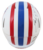 Oilers (3) Campbell, George & Moon Signed 81-98 TB F/S Speed Proline Helmet BAS