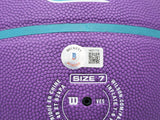 JOHN STOCKTON AUTOGRAPHED PURPLE CITY EDITION BASKETBALL JAZZ BECKETT 224372
