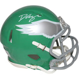 D'Andre Swift Signed Philadelphia Eagles TB Mini Helmet BAS 42963