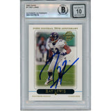 Ray Lewis Autographed/Signed 2005 Topps #11 Trading Card Beckett 52931