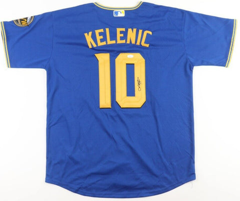 Jarred Kelenic Signed Seattle Mariners Nike Style Throwback Jersey (JSA COA) O.F