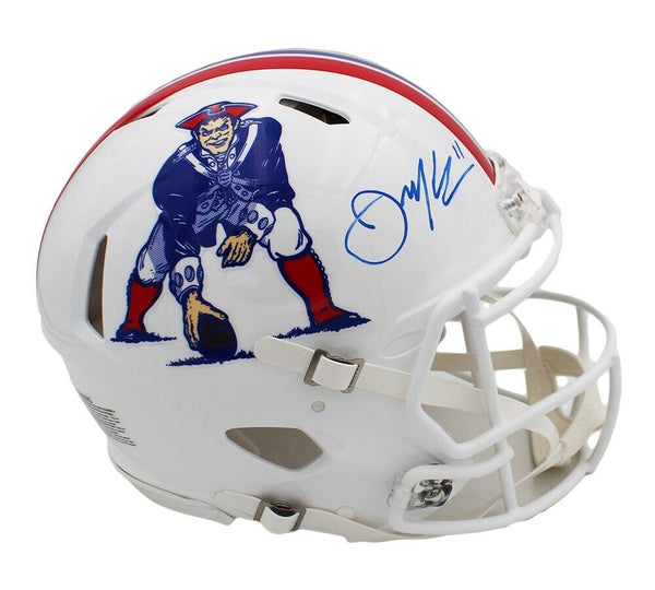 Julian Edelman Signed New England Patriots Speed Authentic TB 82-89 NFL Helmet