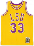Shaquille O'Neal LSU Tigers Signed Mitchell & Ness 1990 Home Swingman Jersey