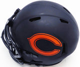 Justin Fields Autographed Bears Eclipse Black Mini Helmet Beckett QR BK69299