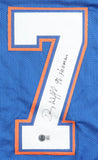 Danny Wuerffel Signed Florida Gators Home Jersey Inscribed 96 Heisman (Beckett)