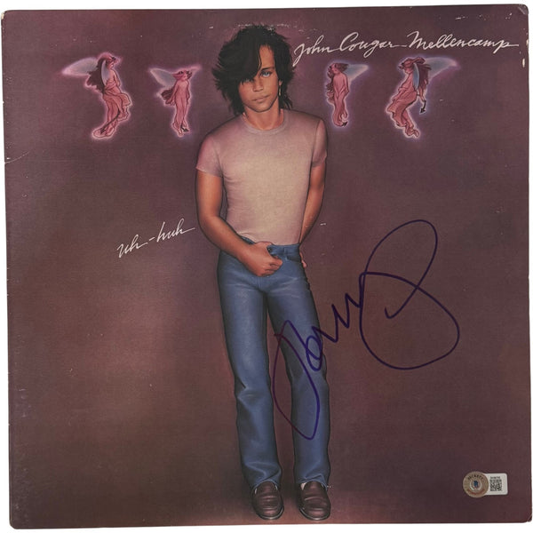 John Mellencamp Autographed 1983 Uh-Huh Vinyl Cover Sleeve Beckett 55658