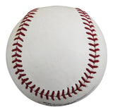 Rangers Ezequiel Duran Signed Practice Used Manfred OML Baseball JSA #AM11748