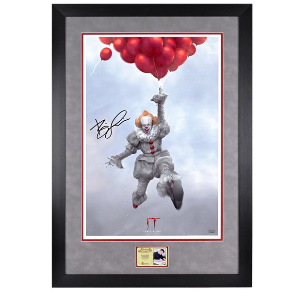 Bill Skarsgard Autographed IT Chapter II 16x24 Framed Screen Print by Ann Bembi