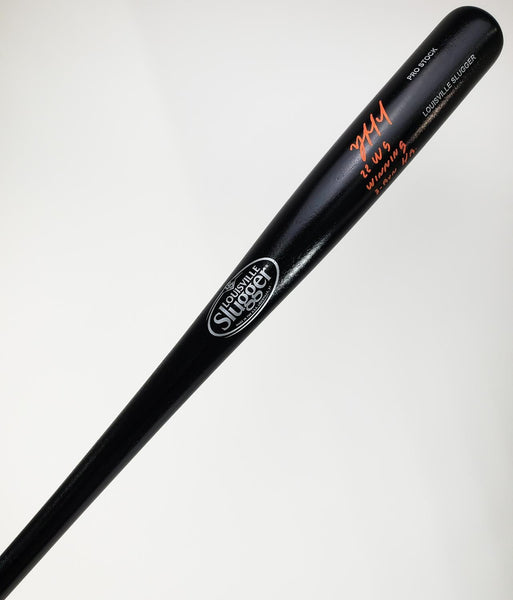 Yordan Alvarez "22 WS Winning 3 Run HR" Signed Louisville Slugger Pro Stock Bat