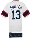 Ozzie Guillen Signed White Custom Baseball Jersey - (SCHWARTZ COA)