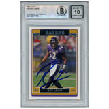 Ray Lewis Autographed 2006 Topps #163 Trading Card Beckett 52918