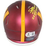 Joe Theismann Autographed Washington Commanders Mini Helmet MVP Beckett 49700