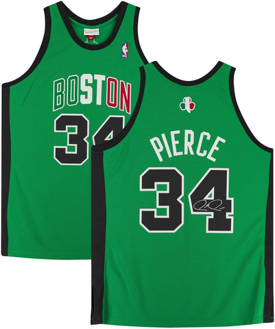 Paul Pierce Boston Celtics Signed Green 2007-08 Mitchell & Ness Authentic Jersey