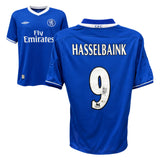 Jimmy Floyd Hasselbaink Signed Chelsea FC Soccer Jersey #9 with Beckett COA