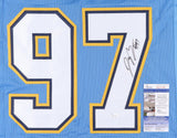 Joey Bosa Signed San Diego Chargers Jersey (JSA COA) Ohio State D.E. / New #97
