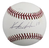 Brewers Keston Hiura Authentic Signed Robert Manfred OML Baseball BAS #W56922