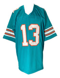 Dan Marino Signed Custom Teal Pro-Style Football Jersey JSA Hologram