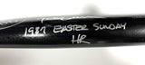 Brewers ROB DEER Signed Black Louisville Slugger Bat w/ Easter Sun AUTO - BAS