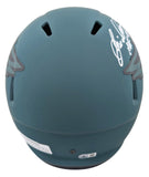 Eagles Eric Allen "HOF 25" Signed Rave Full Size Speed Rep Helmet BAS Witnessed