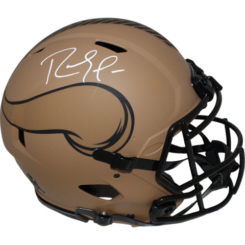 Randy Moss Signed Minnesota Vikings Authenitc 23 Salute Helmet Beckett 43270