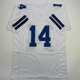 Autographed/Signed Craig Morton Dallas White Football Jersey JSA COA