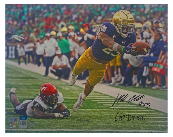 Kyren Williams Autographed "Go Irish" 16" x 20" Photo Beckett / GDL LE 1/23