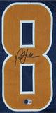 Marshall Faulk Authentic Signed Navy Blue Pro Style Jersey BAS Witnessed 2