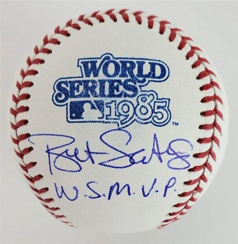 Bret Saberhagen "85 WS Champ" Signed Official 1985 World Series Baseball JSA COA