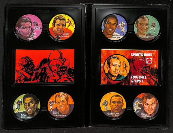 1971 Instant Replay Football Stars 1 Record 8-Pack Stock No. 5743 208955
