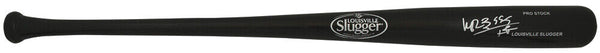 Manny Ramirez Signed Louisville Slugger Pro Black Baseball Bat w/HRs - (Beckett)