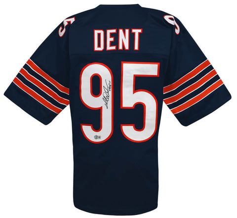 Richard Dent Signed Navy Custom Football Jersey w/HOF'11 - (BECKETT COA)