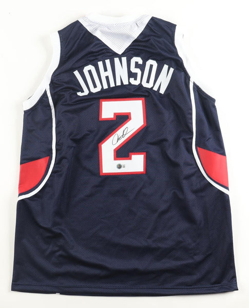 Joe Johnson Signed Atlanta Hawks Jersey (Beckett) 7xNBA All Star Shooting Guard