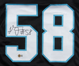 Thomas Davis Sr. Signed Carolina Panthers Jersey (Beckett) 3xPro Bowl L.B