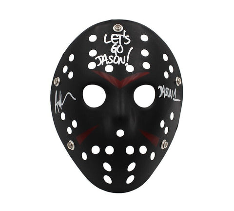Ari Lehman Signed Friday the 13th Black Costume Mask -Let's Go Jason & Jason 1
