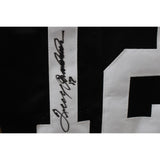Terry Bradshaw Autographed/Signed Pro Style Black size XL Jersey JSA 50296