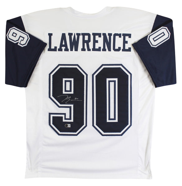 Demarcus Lawrence Authentic Signed White Pro Style Jersey BAS #BY031285