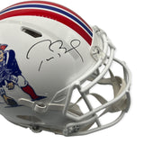 Tom Brady Signed Autographed Throwback Authentic Patriots Helmet Fanatics