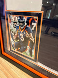 Russell Wilson Autographed Denver Broncos Nike Navy Jersey Framed Fanatics COA