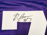 WASHINGTON HUSKIES DILLON JOHNSON AUTOGRAPHED PURPLE JERSEY MCS HOLO 222081