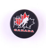 Martin Brodeur Signed Team Canada Logo Hockey Puck (JSA) New Jersey Devil Goalie