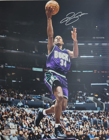 Mil Bucks NBA Champ & HOF RAY ALLEN Signed 16x20 Photo #1 AUTO - BCA