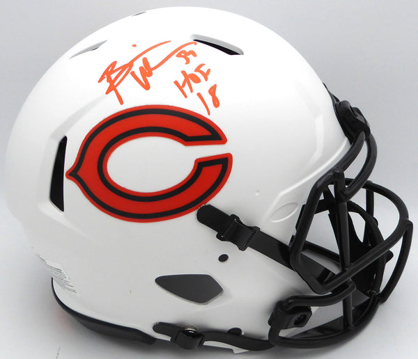 Brian Urlacher Autographed Lunar Full Size Authentic Helmet Bears HOF Fanatics