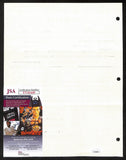 Biggie Munn HOF Michigan State Head Coach Signed/Auto Contract JSA BA199653
