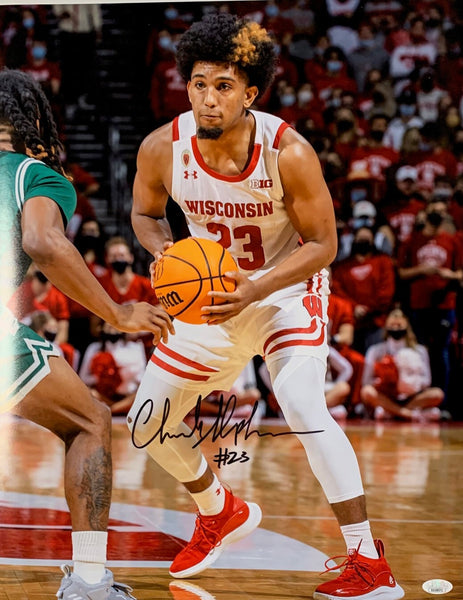 WI Badgers Guard CHUCK HEPBURN Signed 16X20 Photo #3 AUTO - JSA
