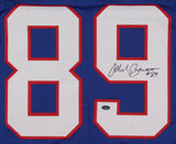 Mark Bavaro Signed New York Giants Blue Jersey (Schwartz COA) 2xSuper Bowl Champ