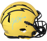 Justin Herbert Autographed Chargers Authentic Speed 'RAVE' Helmet Fanatics
