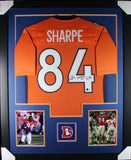 SHANNON SHARPE (Broncos orange TOWER) Signed Autograph Framed Jersey Beckett
